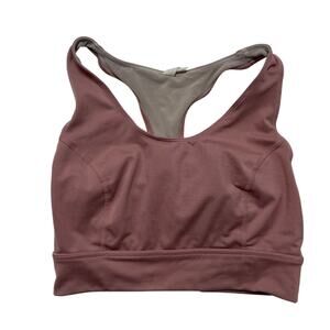 Free People Movement Sports Bra Crop Top Dusty Pink Sz S Racerback Criss Cross